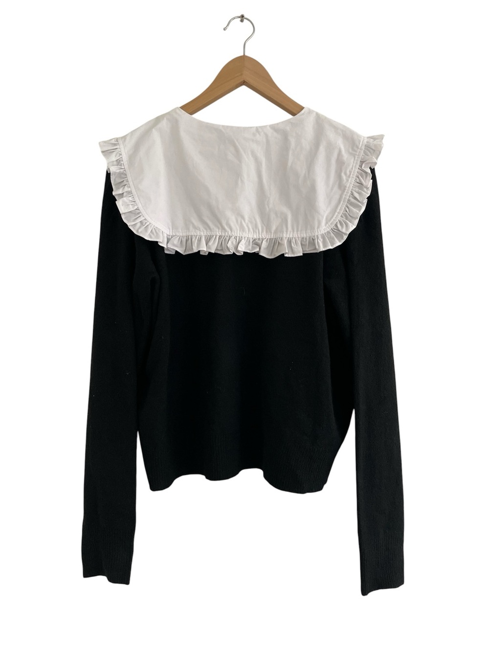 Mango Peter Pan Collar Sweater NWT Size 3X Plus Size Coquette Career - Picture 3 of 15